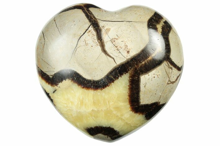 Polished Septarian Heart - Madagascar #205178